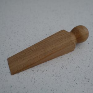 Solid oak door stop / wedge handmade in the UK