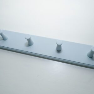 Shaker Style Wooden Coat Hooks with 4 pegs finished in Powder Blue Rustoleum chalk paint Handmade in UK