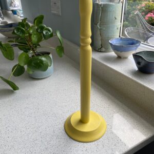 Handmade Wooden Kitchen  Roll Holder in Yellow Satin Finish