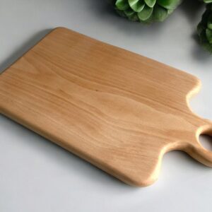 Handmade Solid Wood Chopping Board with Handle (40cm x 23cm)